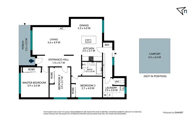 Floorplan of Homely unit listing, 1/15 Travers Street, Thomastown VIC 3074
