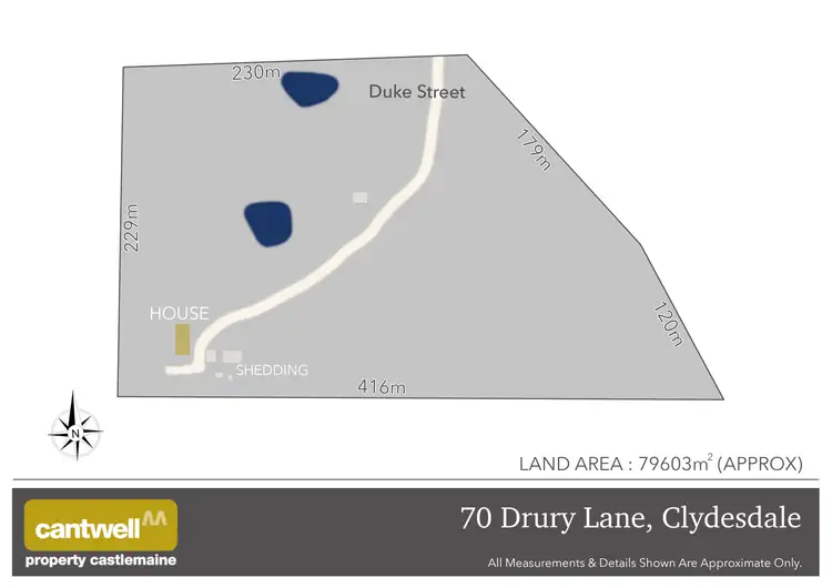 Floorplan of Homely house listing, 70 Drury Lane, Clydesdale VIC 3461