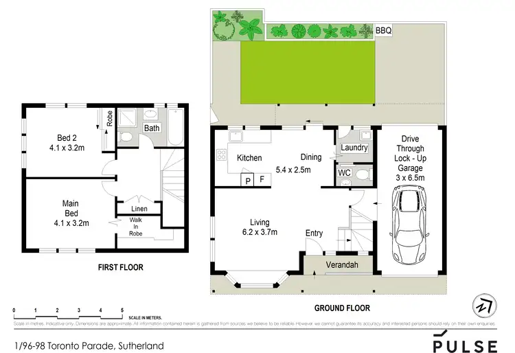 Floorplan of Homely townhouse listing, 1/96-98 Toronto Parade, Sutherland NSW 2232