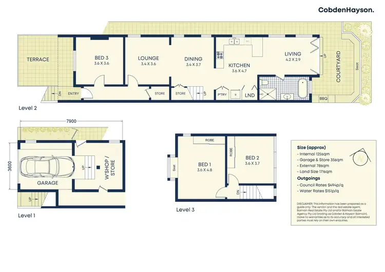 Floorplan of Homely house listing, 33 Frazer Street, Lilyfield NSW 2040