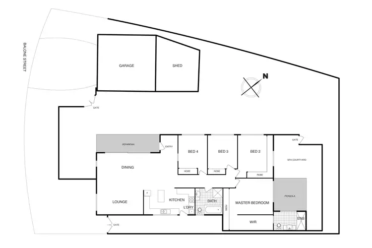 Floorplan of Homely house listing, 32 Balonne Street, Kaleen ACT 2617