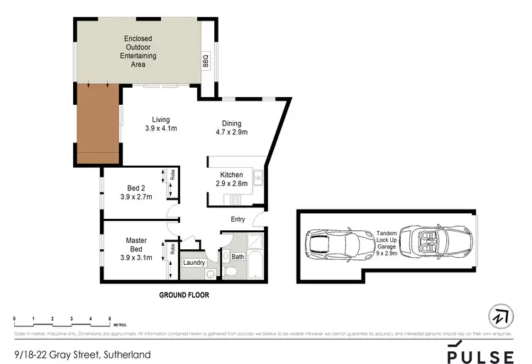 Floorplan of Homely apartment listing, 9/18-22 Gray Street, Sutherland NSW 2232