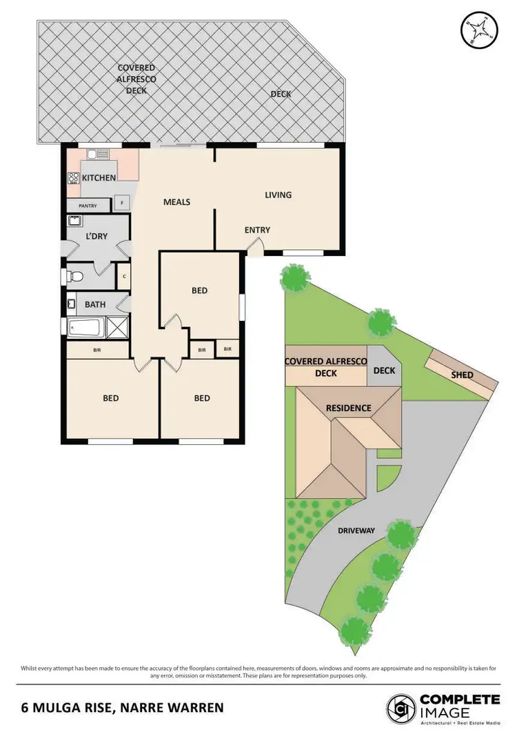 Floorplan of Homely house listing, 6 Mulga Rise, Narre Warren VIC 3805