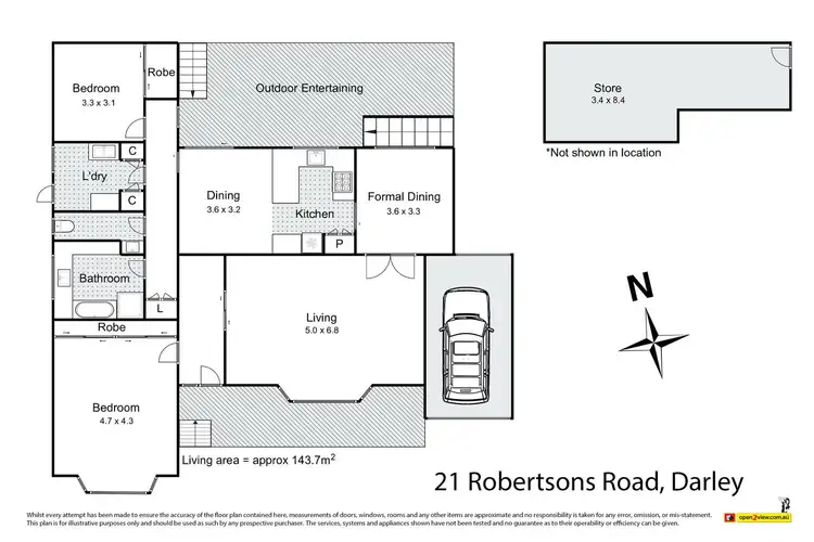Floorplan of Homely house listing, 21 Robertsons Road, Darley VIC 3340