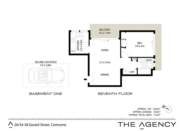 Floorplan of Homely apartment listing, 26/34-38 Gerard Street, Cremorne NSW 2090