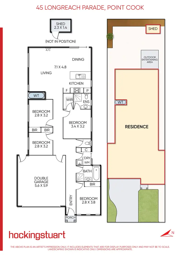 Floorplan of Homely house listing, 45 Longreach Parade, Point Cook VIC 3030