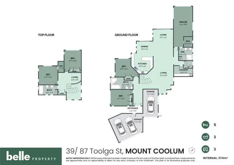 Floorplan of Homely house listing, 39/87 Toolga Street, Mount Coolum QLD 4573