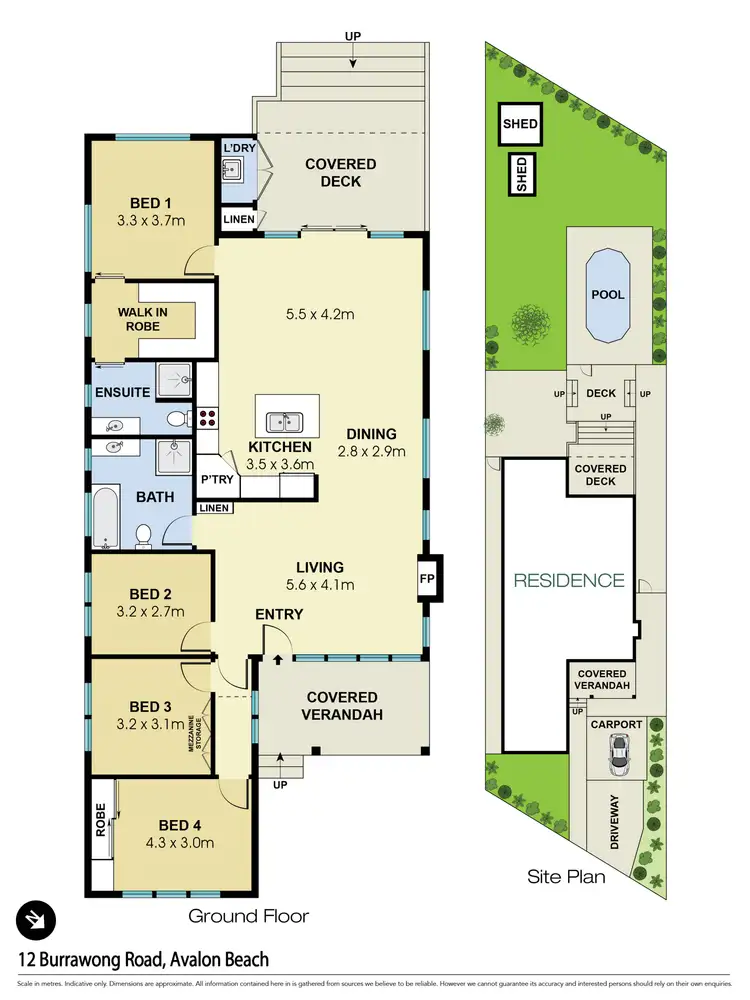 Floorplan of Homely house listing, 12 Burrawong Road, Avalon Beach NSW 2107