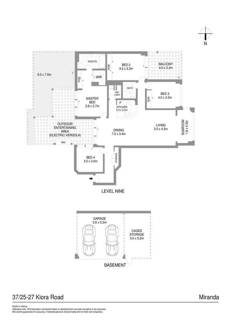 Floorplan of Homely unit listing, 37/25-27 Kiora Road, Miranda NSW 2228