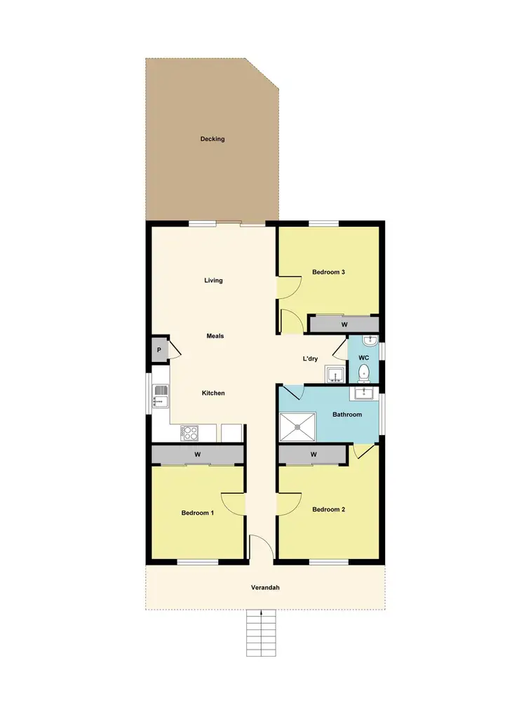 Floorplan of Homely house listing, 406 Peel Street North, Black Hill VIC 3350