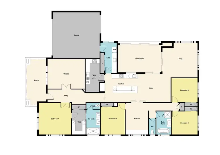 Floorplan of Homely house listing, 33 Kalamata Avenue, Alfredton VIC 3350