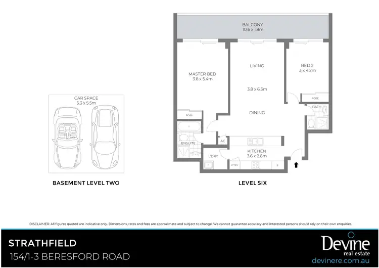 Floorplan of Homely apartment listing, 154/1-3 Beresford Road, Strathfield NSW 2135