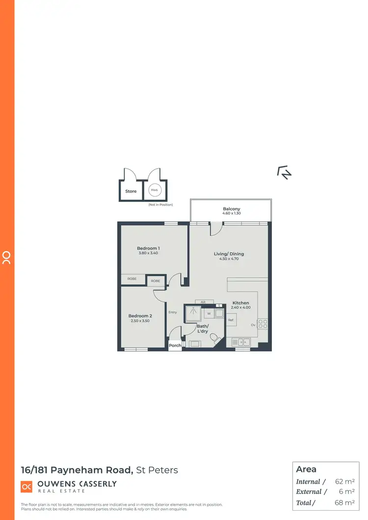 Floorplan of Homely unit listing, 16/181 Payneham Road, St Peters SA 5069