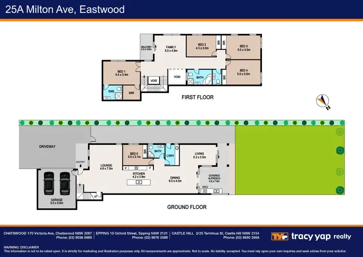 Floorplan of Homely semi-detached listing, 25A Milton Avenue, Eastwood NSW 2122