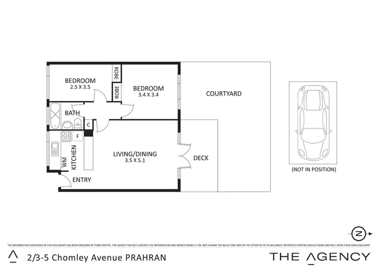 Floorplan of Homely apartment listing, 2/3-5 Chomley Street, Prahran VIC 3181