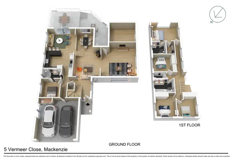 Floorplan of Homely house listing, 5 Vermeer Close, Mackenzie QLD 4156