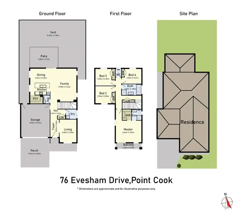 Floorplan of Homely house listing, 76 Evesham Drive, Point Cook VIC 3030