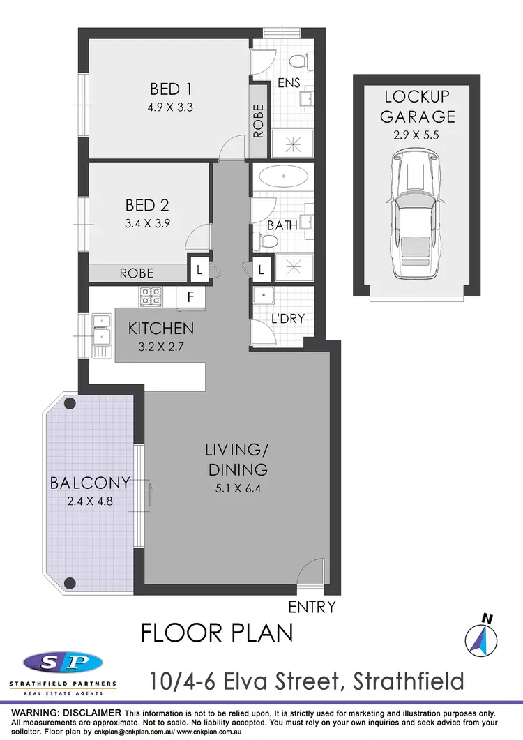 Floorplan of Homely unit listing, 10/4-6 Elva Street, Strathfield NSW 2135