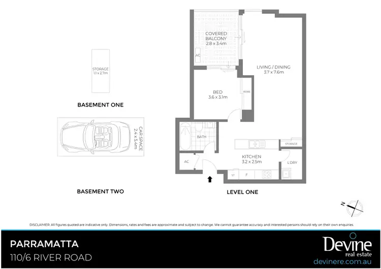 Floorplan of Homely apartment listing, 110/6 River Road West, Parramatta NSW 2150