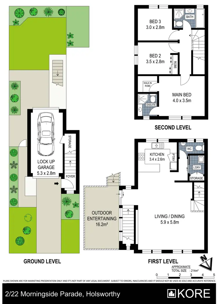 Floorplan of Homely townhouse listing, 2/22 Morningside Parade, Holsworthy NSW 2173