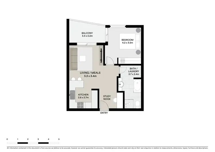 Floorplan of Homely apartment listing, 18/2 McClure Street, Evatt ACT 2617