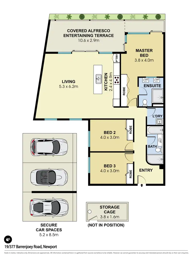 Floorplan of Homely apartment listing, 19/377 Barrenjoey Road, Newport NSW 2106
