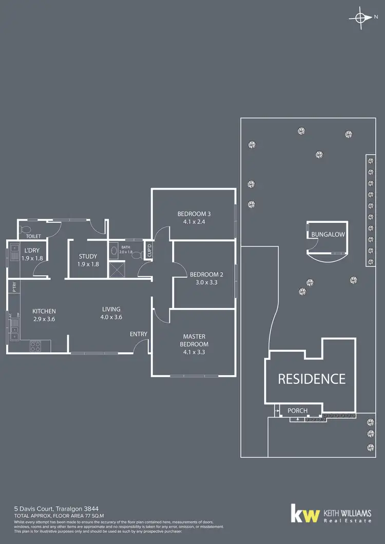 Floorplan of Homely house listing, 5 Davis Court, Traralgon VIC 3844