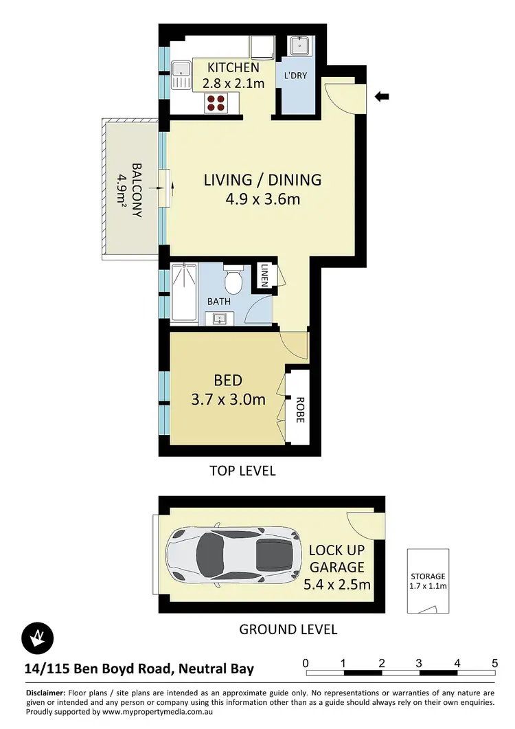 Floorplan of Homely apartment listing, 14/115-117 Ben Boyd Road, Neutral Bay NSW 2089