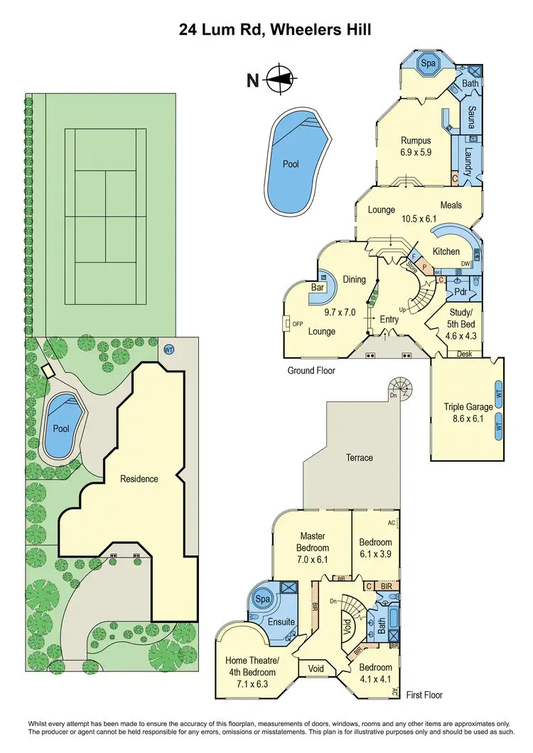 Floorplan of Homely house listing, 24 Lum Road, Wheelers Hill VIC 3150