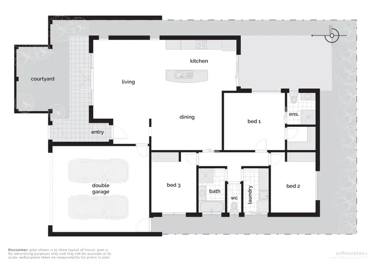 Floorplan of Homely townhouse listing, 3/14 Pannamena Crescent, Jerrabomberra NSW 2619