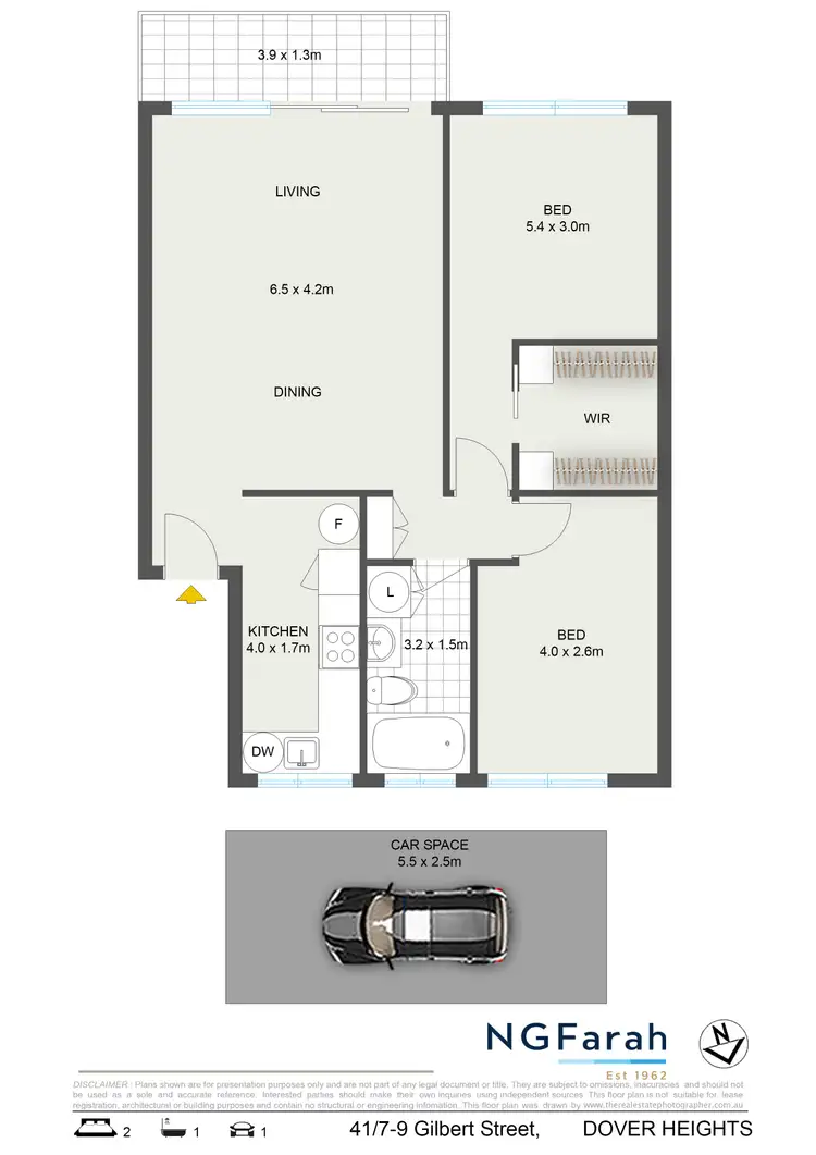 Floorplan of Homely apartment listing, 41/7-9 Gilbert Street, Dover Heights NSW 2030