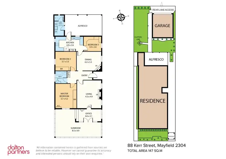 Floorplan of Homely house listing, 88 Kerr Street, Mayfield NSW 2304