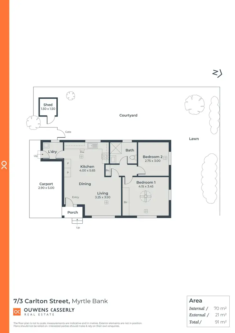 Floorplan of Homely unit listing, 7/3 Carlton Street, Highgate SA 5063