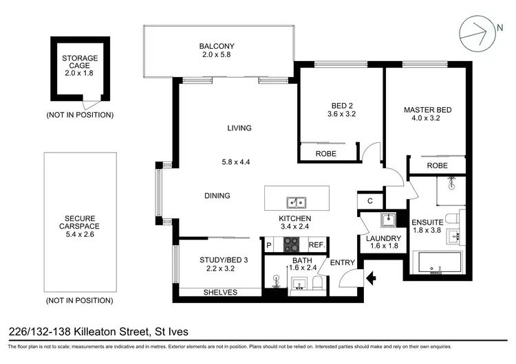 Floorplan of Homely apartment listing, 226/132-138 Killeaton Street, St Ives NSW 2075