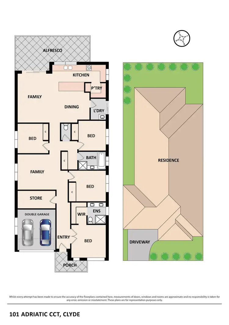 Floorplan of Homely house listing, 101 Adriatic Circuit, Clyde VIC 3978