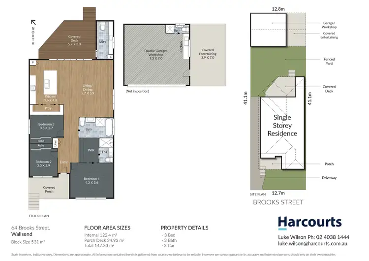 Floorplan of Homely house listing, 64 Brooks Street, Wallsend NSW 2287