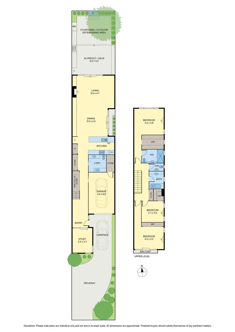 Floorplan of Homely townhouse listing, 188 Buckley Street, Essendon VIC 3040