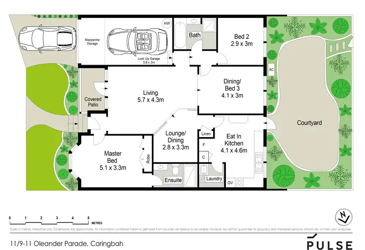 Floorplan of Homely villa listing, 11/9 Oleander Parade, Caringbah NSW 2229