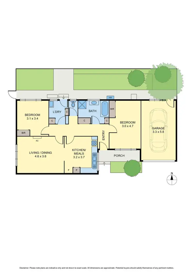 Floorplan of Homely villa listing, 1/16 Violet Street, Essendon VIC 3040