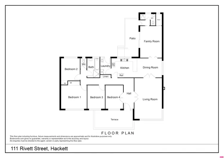 Floorplan of Homely house listing, 111 Rivett Street, Hackett ACT 2602