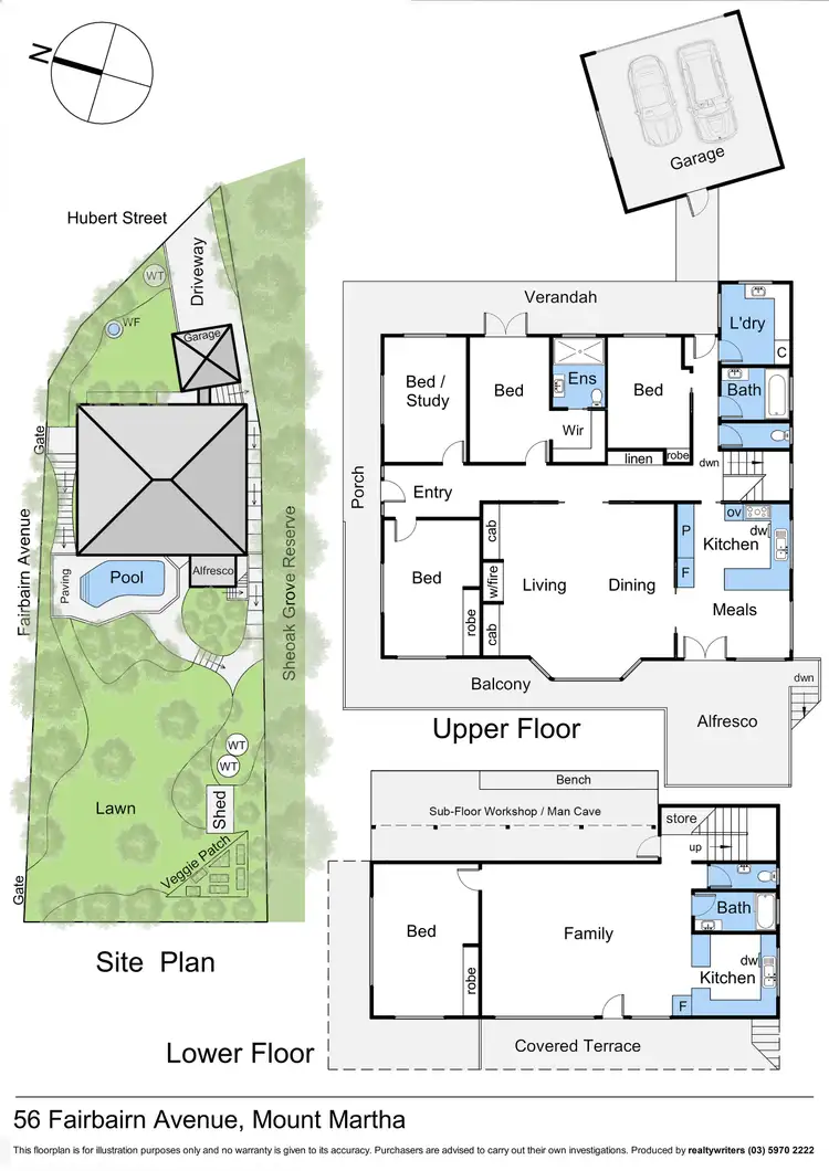 Floorplan of Homely house listing, 56 Fairbairn Avenue, Mount Martha VIC 3934