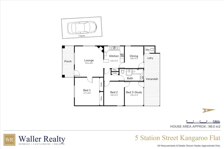 Floorplan of Homely house listing, 5 Station Street, Kangaroo Flat VIC 3555