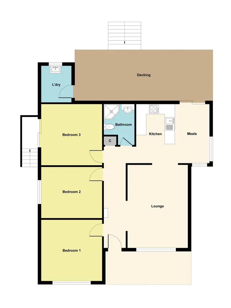 Floorplan of Homely house listing, 10 Hubble Street, Maryborough VIC 3465