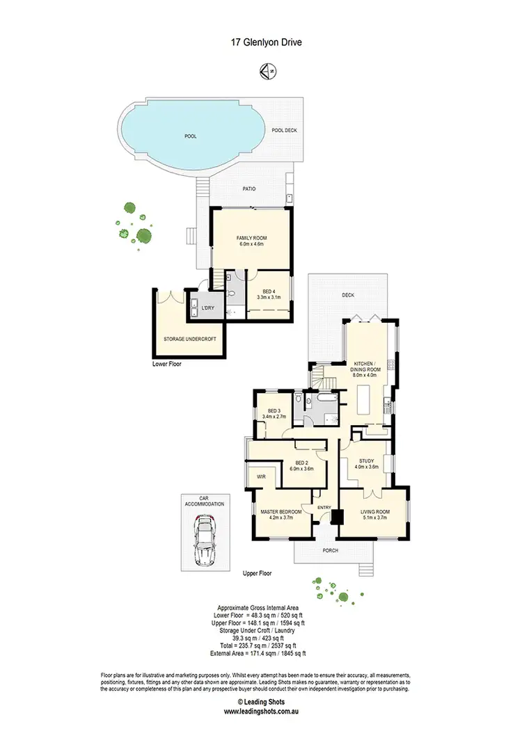Floorplan of Homely house listing, 17 Glenlyon Drive, Ashgrove QLD 4060
