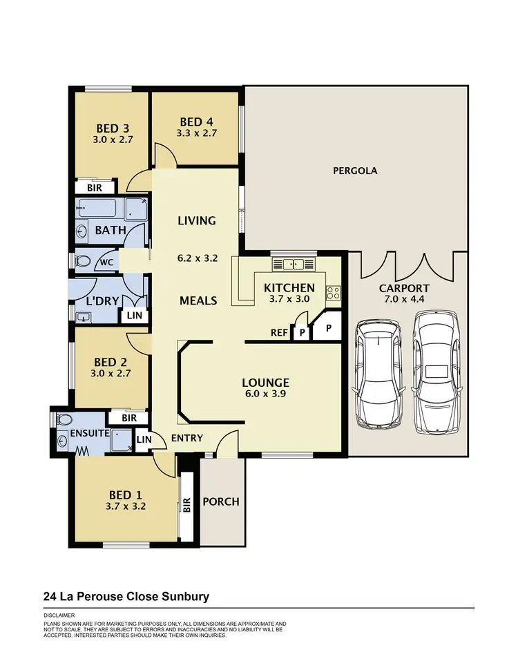 Floorplan of Homely house listing, 24 La Perouse Close, Sunbury VIC 3429