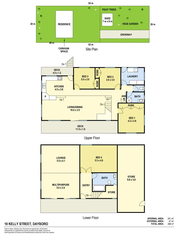 Floorplan of Homely house listing, 10 Kelly Street, Dayboro QLD 4521