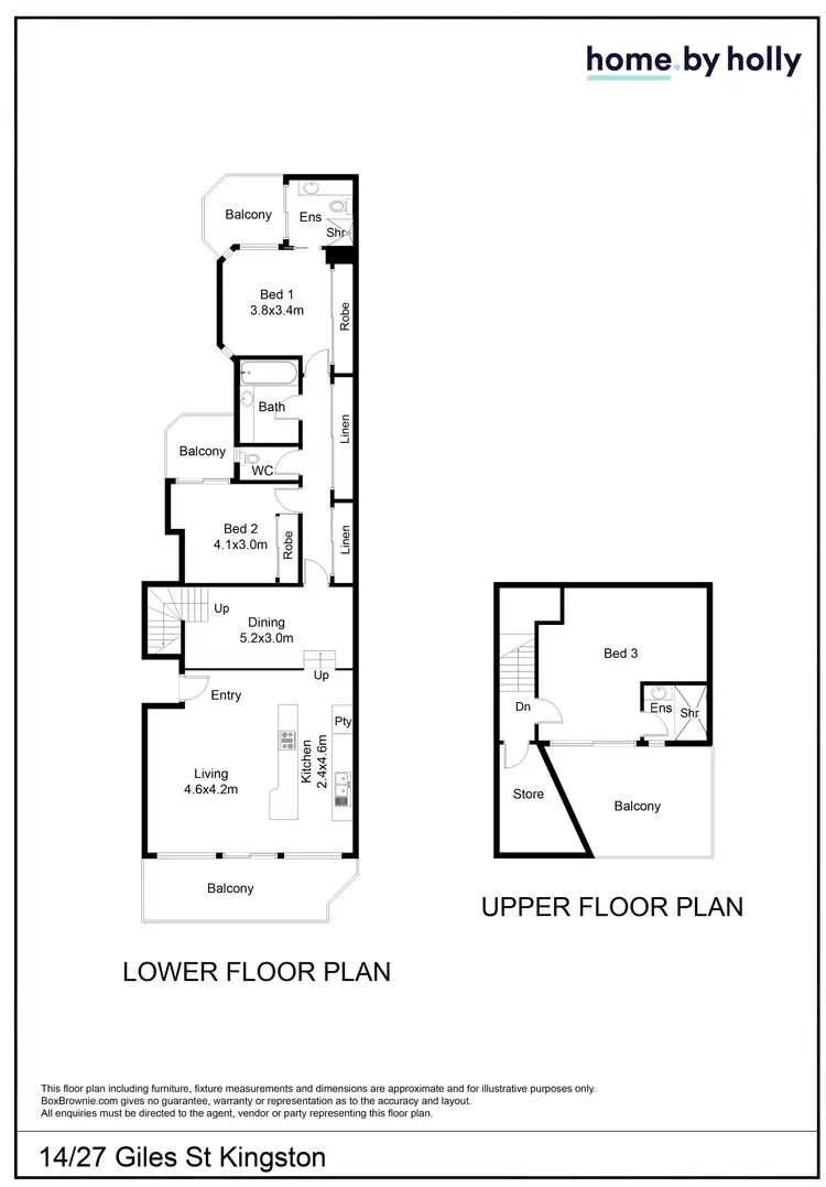 Floorplan of Homely apartment listing, 14/27 Giles Street, Kingston ACT 2604