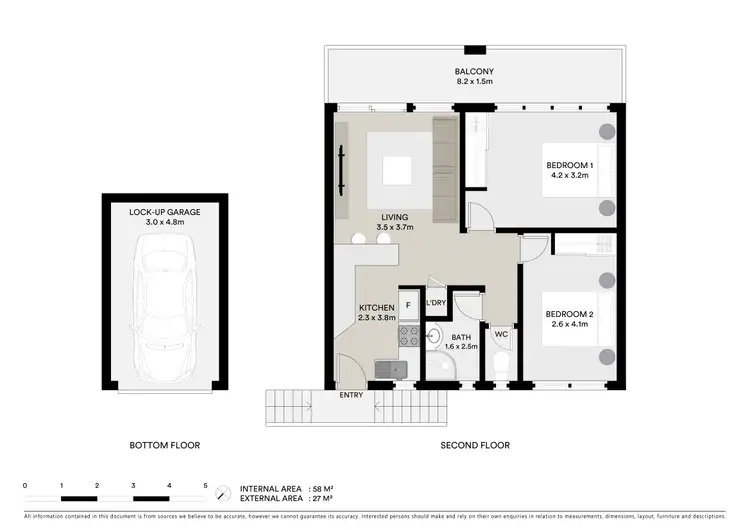 Floorplan of Homely apartment listing, 5/2 McKinley Street, North Ward QLD 4810