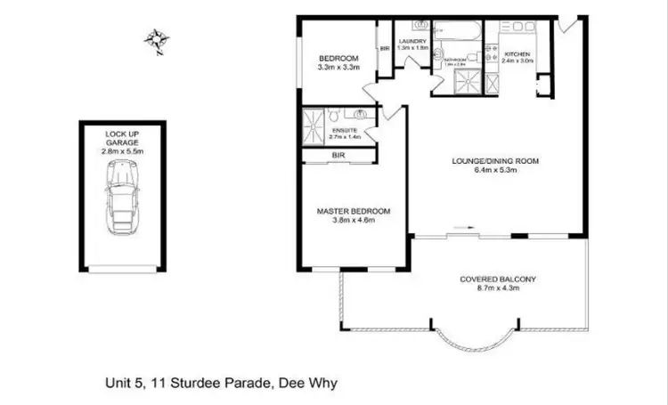 Floorplan of Homely unit listing, 5/11-13 Sturdee Parade, Dee Why NSW 2099
