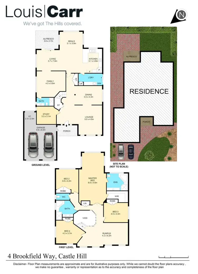 Floorplan of Homely house listing, 4 Brookfield Way, Castle Hill NSW 2154
